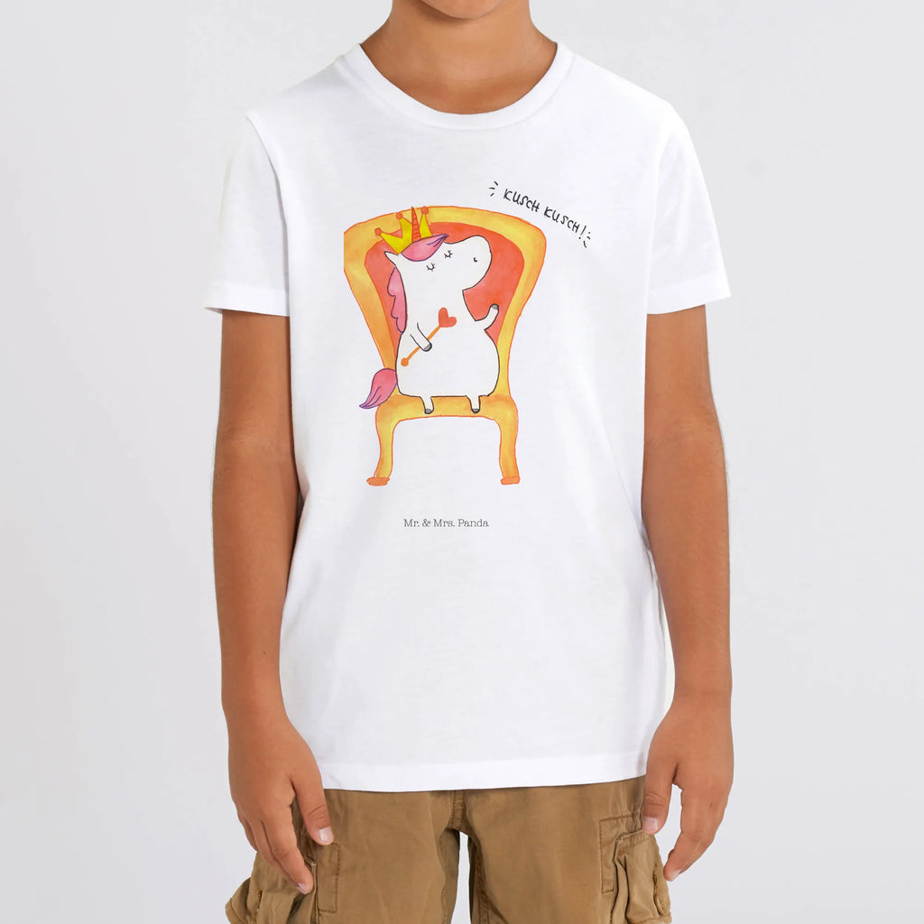 Organiczna koszulka dziecięca Jednorożec król Kinder T-Shirt Jungen, Kinder T-Shirt Mädchen, Kinder T-Shirt, Unicorn, Einhörner, Einhorn Deko, Einhorn, Kaiser, Prinzessin, Krone, König, Herrscher, Bundeskanzler, Präsident