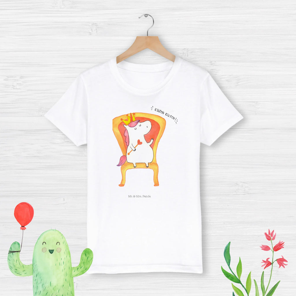 Organiczna koszulka dziecięca Jednorożec król Kinder T-Shirt Jungen, Kinder T-Shirt Mädchen, Kinder T-Shirt, Unicorn, Einhörner, Einhorn Deko, Einhorn, Kaiser, Prinzessin, Krone, König, Herrscher, Bundeskanzler, Präsident