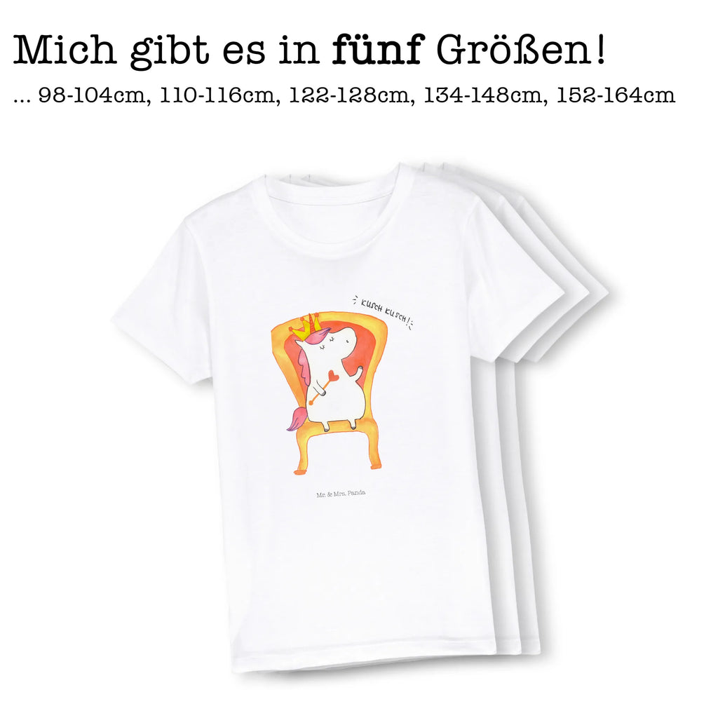 Organiczna koszulka dziecięca Jednorożec król Kinder T-Shirt Jungen, Kinder T-Shirt Mädchen, Kinder T-Shirt, Unicorn, Einhörner, Einhorn Deko, Einhorn, Kaiser, Prinzessin, Krone, König, Herrscher, Bundeskanzler, Präsident