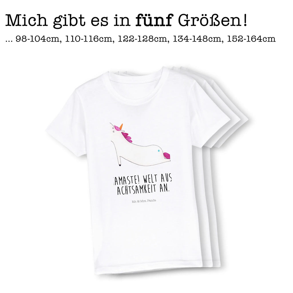 Organiczna koszulka dziecięca jednorożec joga Kinder T-Shirt Jungen, Kinder T-Shirt, Kinder T-Shirt Mädchen, Unicorn, Einhörner, Einhorn Deko, Einhorn, Süß, Achtsamkeit, Yogamatte, Entspannung, Namaste, Lustig, Joga, Sport, Witzig, Yoga