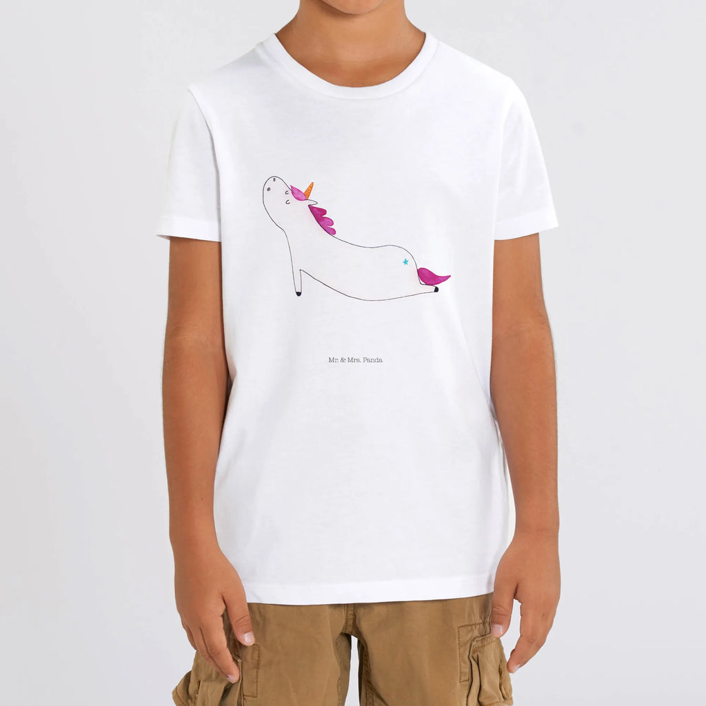 Organiczna koszulka dziecięca jednorożec joga Kinder T-Shirt Jungen, Kinder T-Shirt, Kinder T-Shirt Mädchen, Unicorn, Einhörner, Einhorn Deko, Einhorn, Süß, Achtsamkeit, Yogamatte, Entspannung, Namaste, Lustig, Joga, Sport, Witzig, Yoga