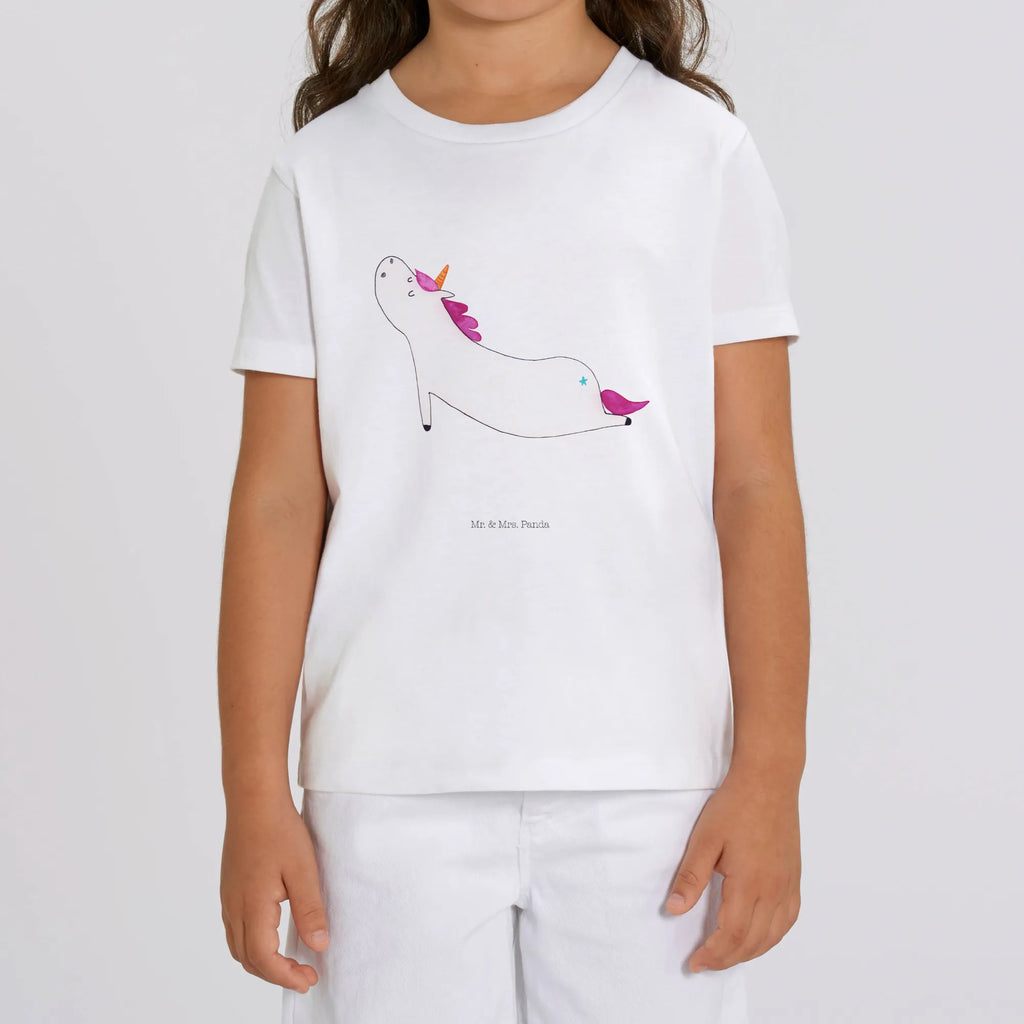 Organiczna koszulka dziecięca jednorożec joga Kinder T-Shirt Jungen, Kinder T-Shirt, Kinder T-Shirt Mädchen, Unicorn, Einhörner, Einhorn Deko, Einhorn, Süß, Achtsamkeit, Yogamatte, Entspannung, Namaste, Lustig, Joga, Sport, Witzig, Yoga