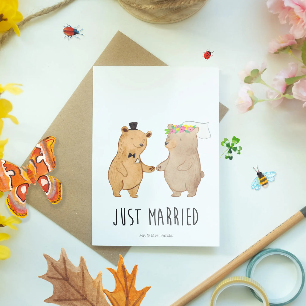 Kartka okolicznościowa Niedźwiedzie ślub Klappkarte, Grußkarte, Glückwunschkarte, Einladungskarte, Karte, Geburtstagskarte, Hochzeitskarte, Ansichtskarten, Hochzeit, Hochzeitsgeschenk, Ehe, Hochzeitsfeier, Trauung, Trauungsgeschenk, Verlobungsfeier, Verlobungsgeschenk, Hochzeitsgeschenkideen, Hochzeitsgeschenke für Brautpaar, Hochzeitstag, Geschenk zur Hochzeit