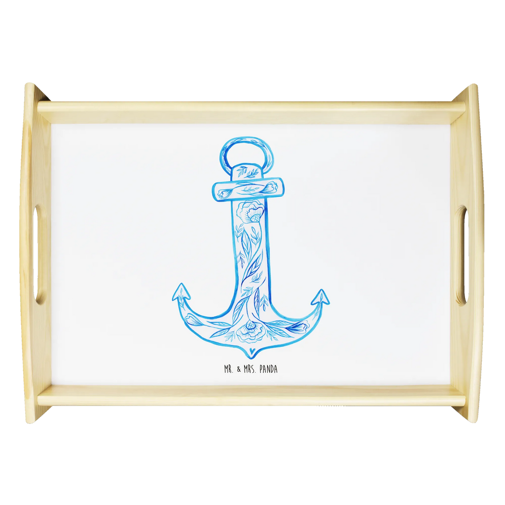 Serviertablett Anker Blau Holztablett, Frühstückstablett, Serviertablett, Küchentablett, Tablett, Dekotablett, Tiermotive, Gute Laune, lustige Sprüche, Tiere