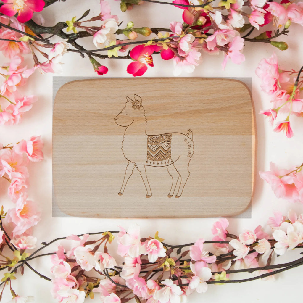 Śniadaniowa deska alpaka Dumny Frühstücksbrettchen, Holzbrett, Schneidebrett, Schneidebrett Holz, Küchenbrett, Frühstücksbrett, Alpaka, Lama