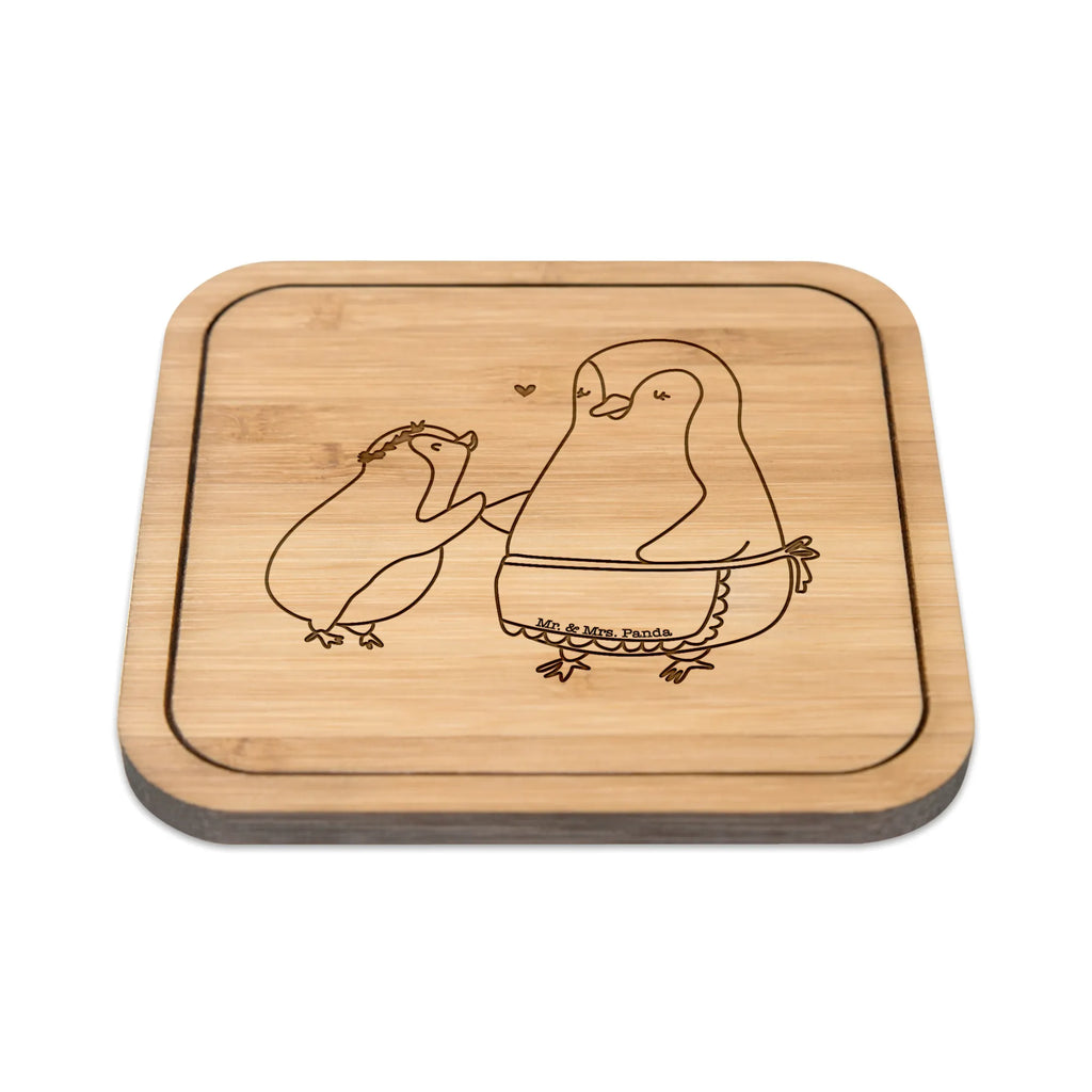 Square coaster Penguin with child square, set, gift, wood, coasters, party, glass coasters, glass, glasses, breakfast, presents, gifts, giveaways, Family, Father's Day, Mother's Day, brother, sister, Mom, Dad, Mommy, Gift, Birthday, Mummy, Mother
