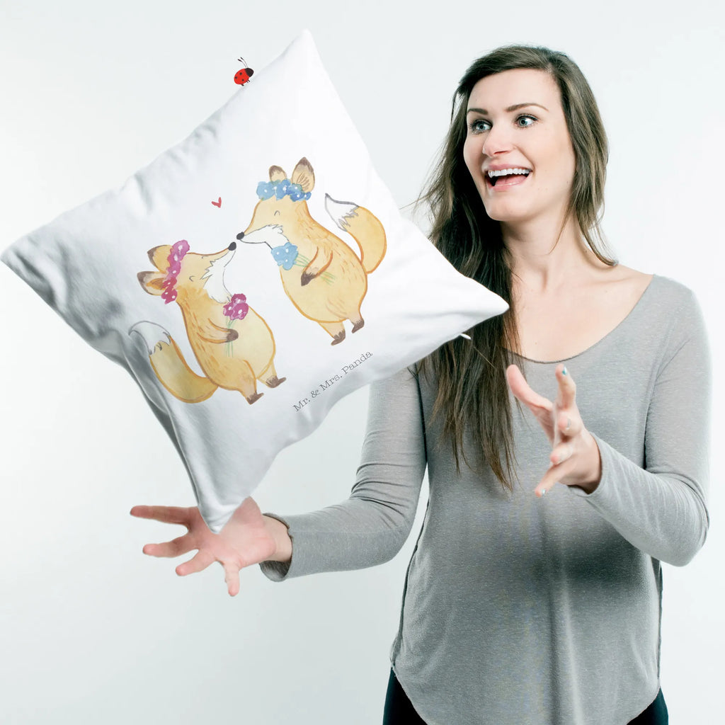 40x40 poduszka Lisy Lesbijska duma Wesele, prezent weselny, małżeństwo, przyjęcie weselne, ceremonia, prezent z ceremonii, karta weselna, przyjęcie zaręczynowe, prezent z zaręczyn, pomysły na prezenty weselne, prezenty weselne dla pary młodej