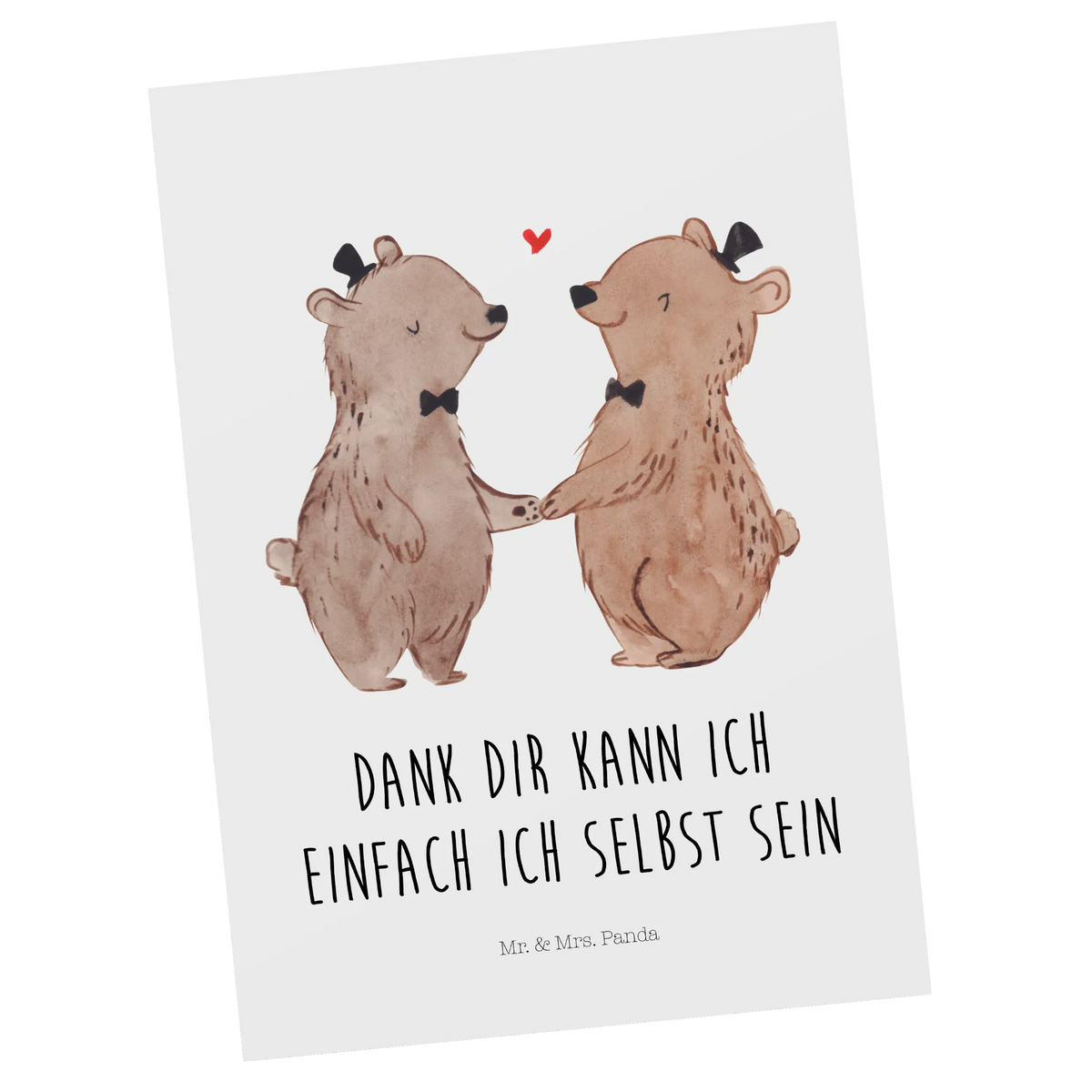 Postcard bears gay pride paper, gift, postcards, gift card, card, Postcard, invitation, invitation card, letter, Wedding, marriage, gifts