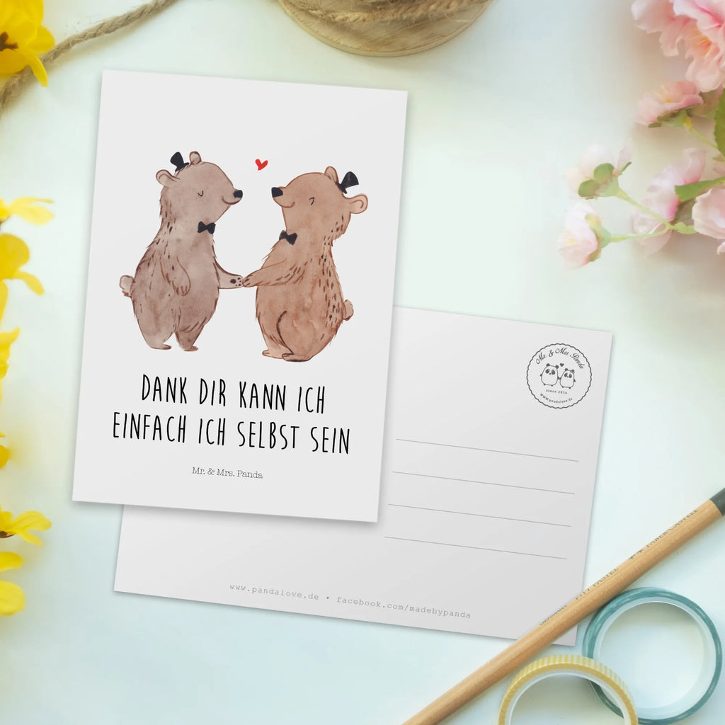 Pocztówka niedźwiedzie Duma gejów Wesele, prezent weselny, małżeństwo, przyjęcie weselne, ceremonia, prezent z ceremonii, karta weselna, przyjęcie zaręczynowe, prezent z zaręczyn, pomysły na prezenty weselne, prezenty weselne dla pary młodej