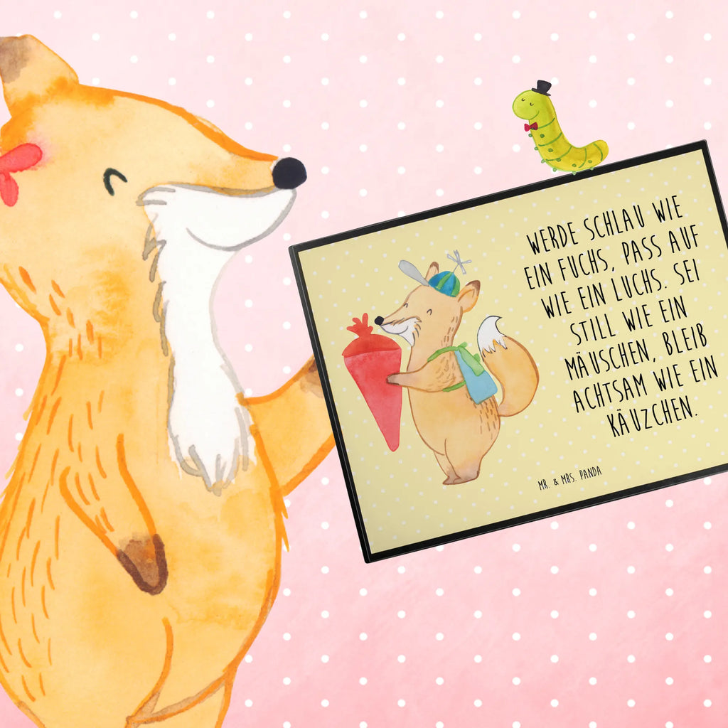 Schreibtischunterlage Fuchs Schulkind Büroartikel, Schreibunterlage, Schreibwaren, Schreibtischunterlage Groß, Schreibtisch Unterlagen, Schreibtischauflage, Bürobedarf, Tiermotive, Gute Laune, lustige Sprüche, Tiere