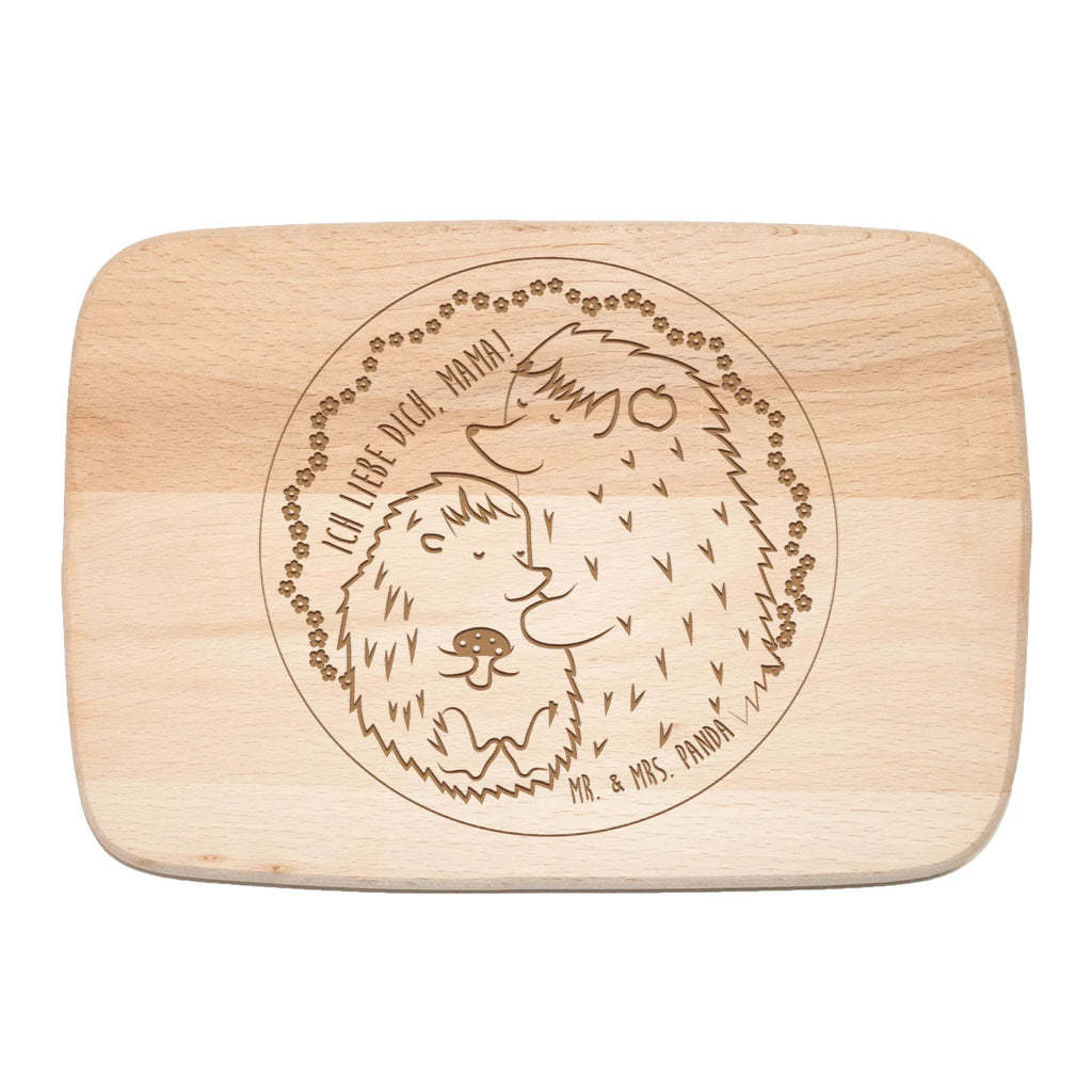 Frühstücksbrett Igel Mama Frühstücksbrettchen, Schneidebrett Holz, Frühstücksbrett, Schneidebrett, Küchenbrett, Holzbrett, Familie, Vatertag, Muttertag, Bruder, Schwester, Mama, Papa, Oma, Opa, Tochter, Geschenk, Sohn, Geburtstag, Liebe, Igel, Paar, Mutter, Weihnachten