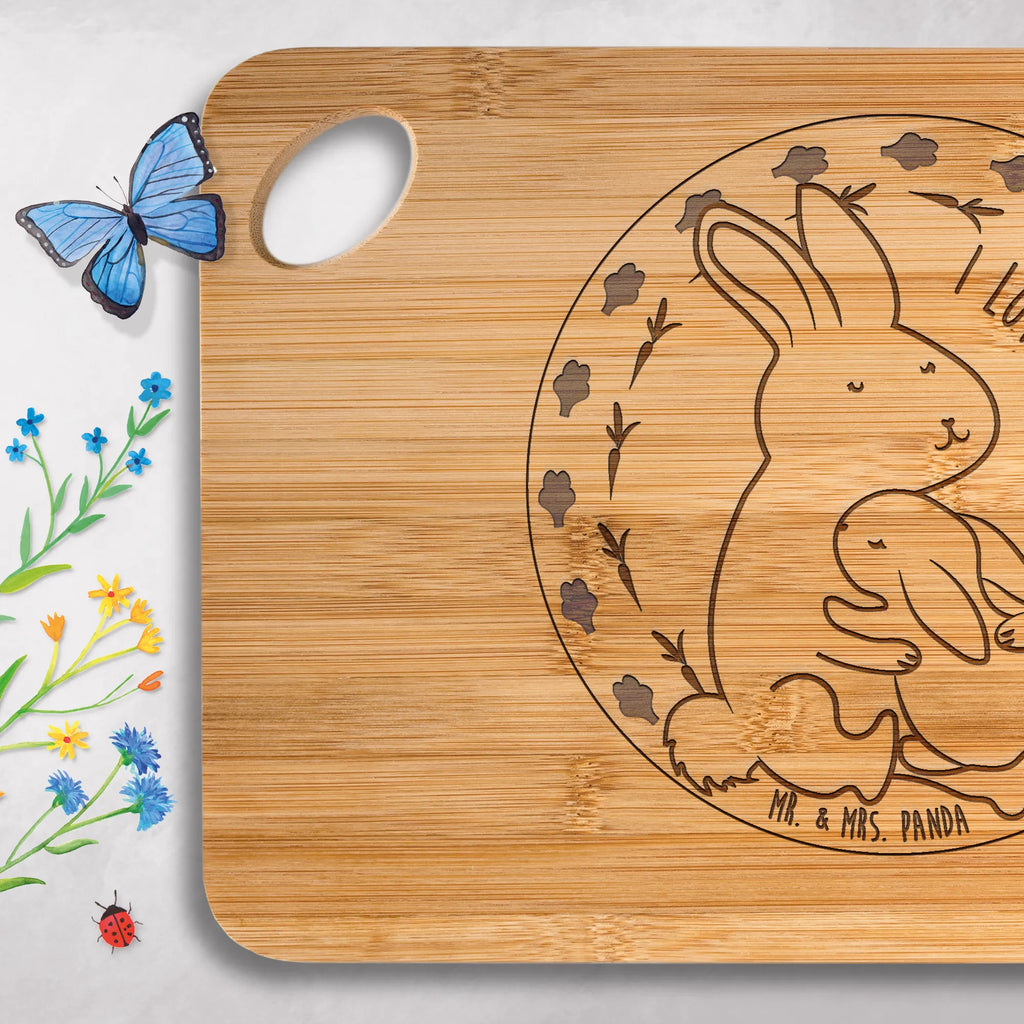Bamboo chopping board Rabbit Mama Hug cutting block, slices, carving board, bamboo, kitchen, nature, cutting board, robust, engraving, dulcimer, wood, breakfast, kitchen board, board, breakfast board, solid, Family, Father's Day, Mother's Day, brother, sister, Mom, Dad, son, mother, penguin, birthday, family, daughter, Christmas, present, couple, love, rabbit Mama Hug