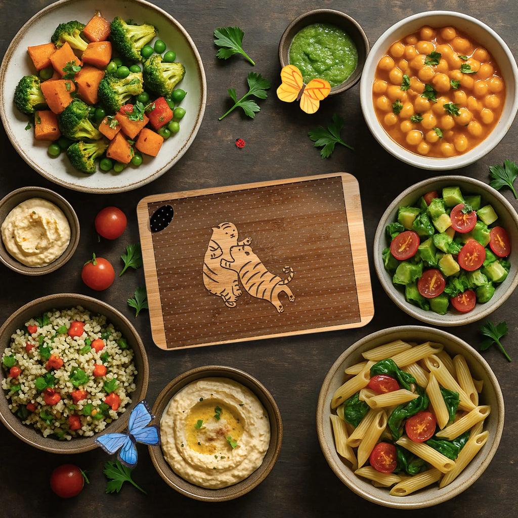 Holzbrett Tiger Geschwisterliebe Holzbrett, Holzbrettchen, Hackbrett, Schneidebrett, Küchenbrett, Servierbrett, Frühstücksbrett, Brett, Familie, Vatertag, Muttertag, Bruder, Schwester, Mama, Papa, Oma, Opa, Geburtstag, Tiger, Geschwister, Weihnachten, Geschenk