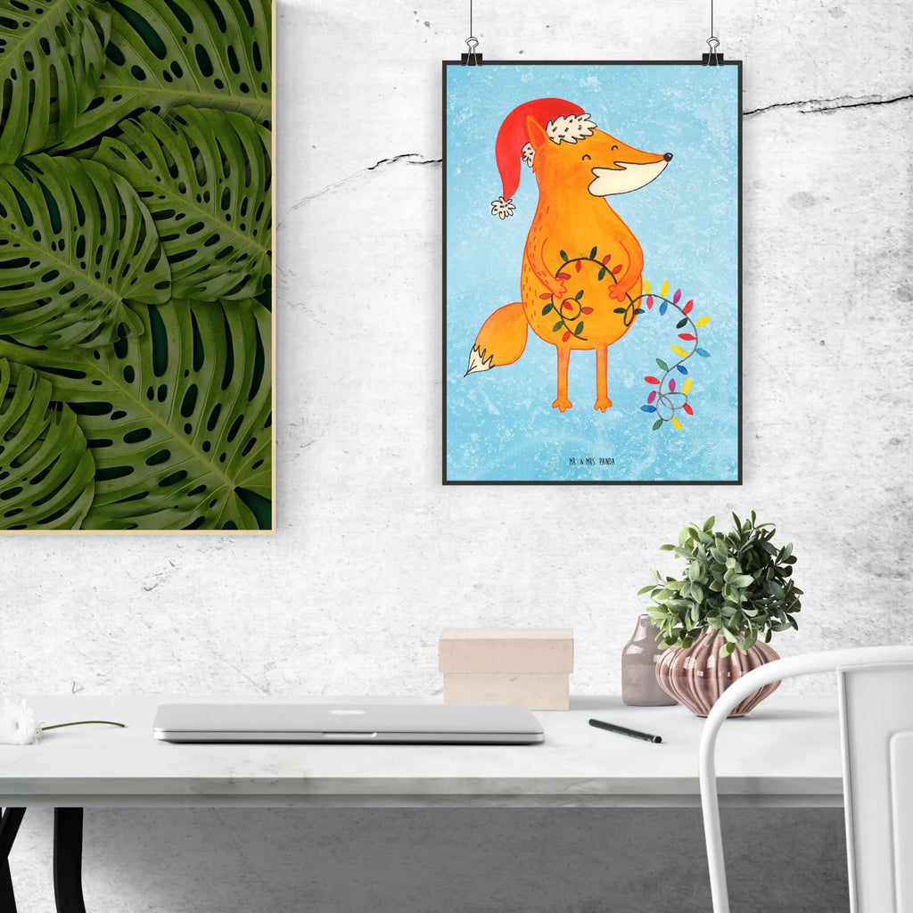 Plakat lis Boże Narodzenie Posterdruck, Wandposter, grafikposter, wanddeko, Poster, Wandschmuck, wanddruck, wandkunst, kunstdruck poster, Wanddekoration, Deko Bild, Wandbild, Plakat, kunstposter, Designposter, drucke, Kunstdruck, Bild, Bild für Wand, Mr. & Mrs. Panda Poster, Wanddeko Bild, kunst für die wand, Wintermotiv, Heiligabend, Advent, Nikolaus, Weihnachtsdeko, Winter, Weihnachten, Weihnachtszeit, Füchse, Spruch schön, Geschenk Weihnachten, Fuchs, Weihnachtsmann