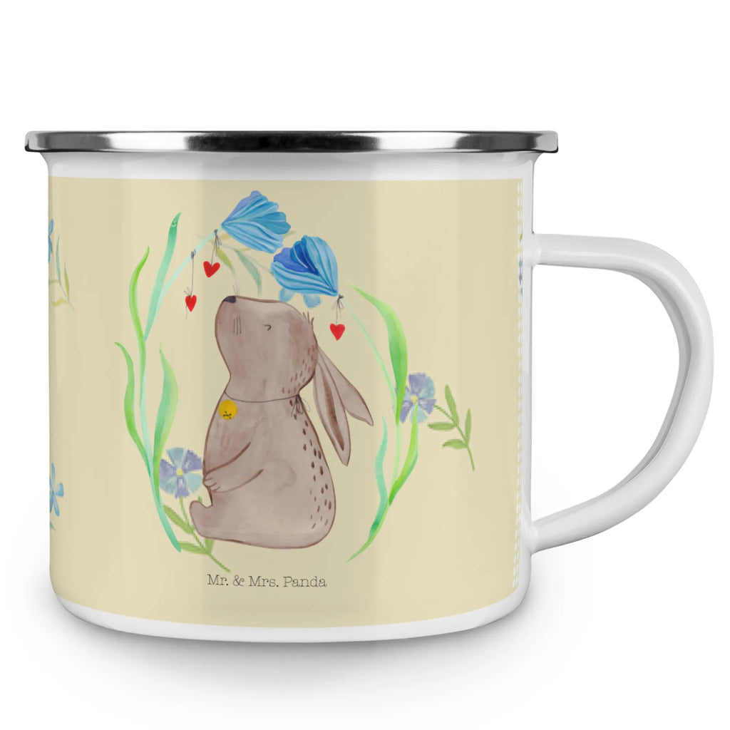Enamel camping mug Hare flower Kaffeebecher, Teebecher, Tasse, wandertasse, Emaille Tasse, Reisebecher, Trinkbecher, Pott, Kaffeetasse, Metalltasse, Tasse Emaille, emaillebecher, Emaille Becher, metallbecher, Teetasse, Becher, Emailletasse, Blechtasse, Campingtasse, Campingbecher, wanderbecher, becher emaille, reisetasse, blechbecher, Osterdeko, Osterhase, Osternest, Ostergeschenke, Geschenke zu Ostern, Ostern Geschenk, Ostergeschenke Kinder, Ostern Kinder, Ostern, Geburt, Kindergeburtstag, Geburtstag, Taufe, Schwangerschaft, Hase, Taufgeschenk, Kaninchen, Hoffnung, Kind, Träume, Erstes Kind
