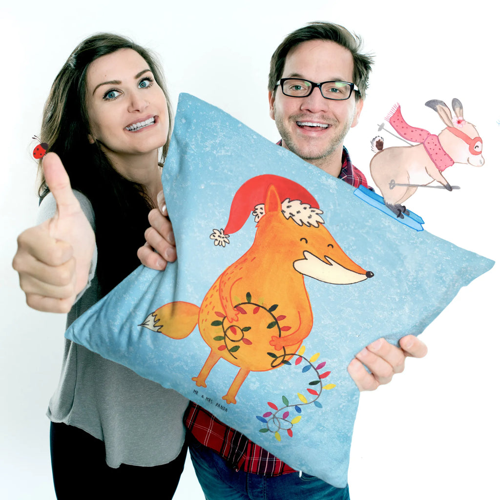Cushion Fox Christmas fluffy, pad, couch, 40 x 40, soft, cushion, 40x40, sofa, pillows, bedroom, settee, pillow case, bed, Pillow, Winter, Christmas, Christmas time, snow, Saying beautiful, Gift Christmas, Santa Claus, Christmas Eve, Foxes, Fox
