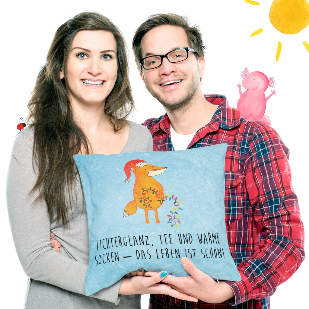 Cushion Fox Christmas fluffy, pad, couch, 40 x 40, soft, cushion, 40x40, sofa, pillows, bedroom, settee, pillow case, bed, Pillow, Winter, Christmas, Christmas time, snow, Saying beautiful, Gift Christmas, Santa Claus, Christmas Eve, Foxes, Fox