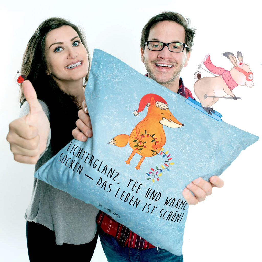 Cushion Fox Christmas fluffy, pad, couch, 40 x 40, soft, cushion, 40x40, sofa, pillows, bedroom, settee, pillow case, bed, Pillow, Winter, Christmas, Christmas time, snow, Saying beautiful, Gift Christmas, Santa Claus, Christmas Eve, Foxes, Fox