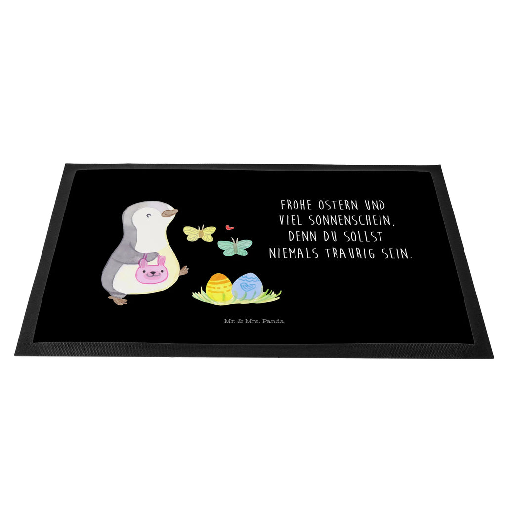 Doormat penguin looking for eggs Easter, Easter bunny