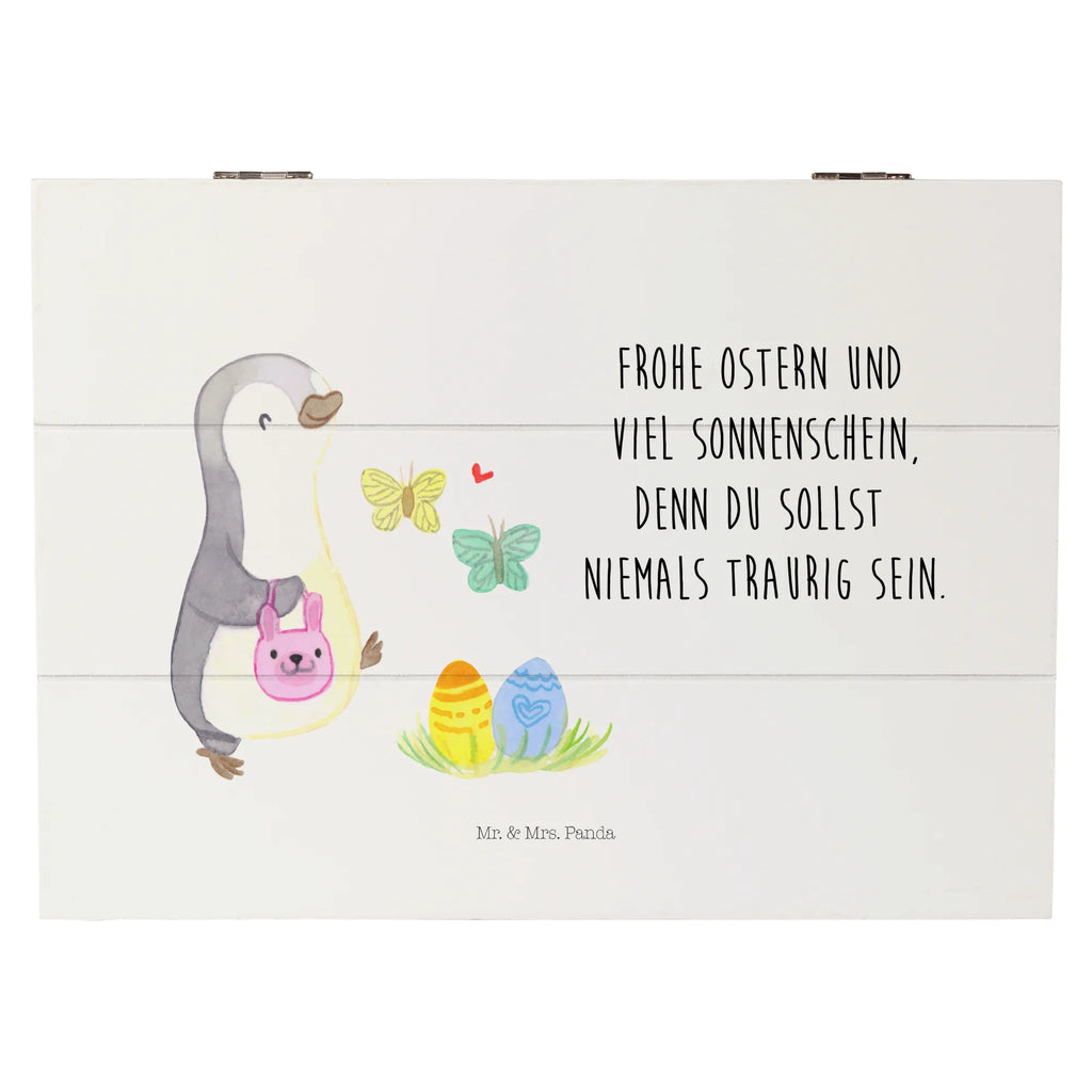 Wooden chest penguin looking for eggs XXL, Holzkiste, Geschenkbox, Geschenkdose, Schatzkiste, Dekokiste, Truhe, Erinnerungskiste, Erinnerungsbox, Aufbewahrungsbox, Kiste, Schatulle, Ostern, Osterhase, Ostergeschenke, Osternest, Osterdeko, Geschenke zu Ostern, Ostern Geschenk, Ostergeschenke Kinder, Ostern Kinder