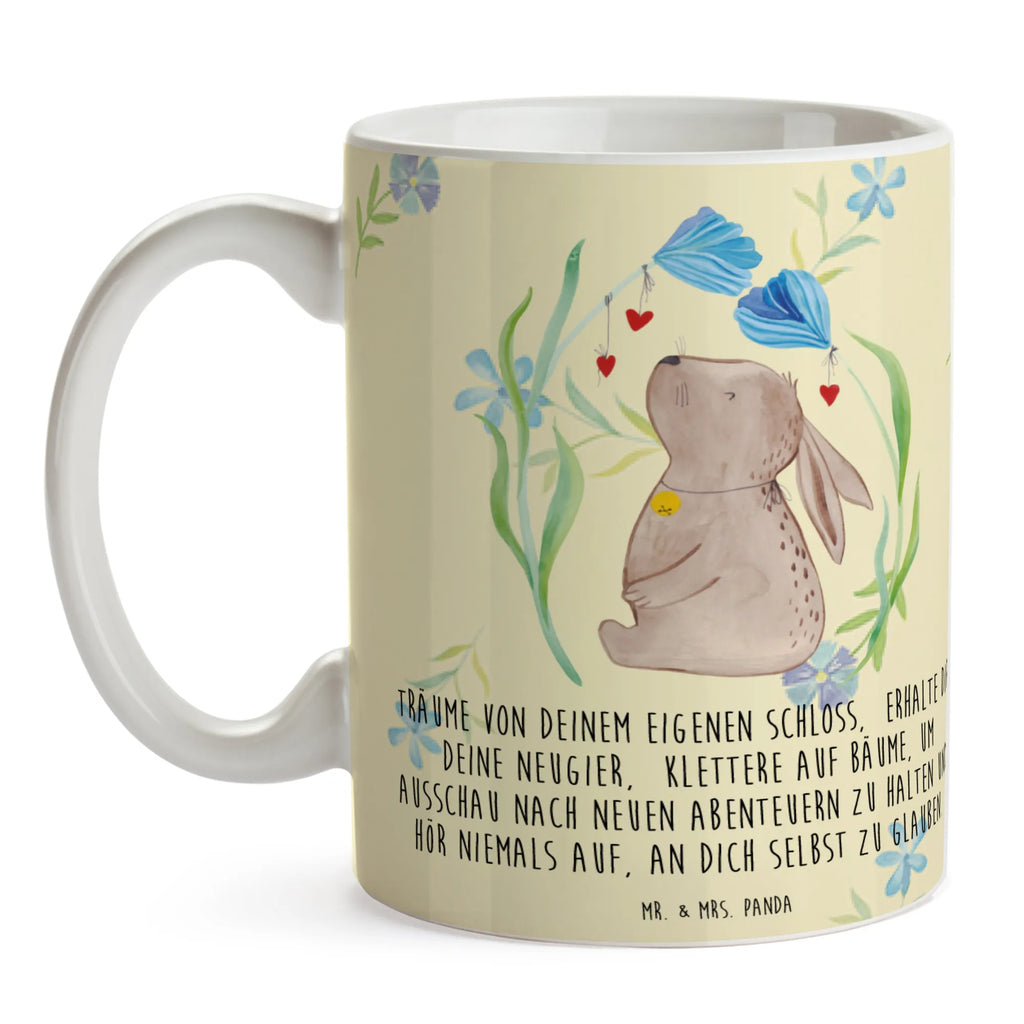 Mug Hare flower Porzellantasse, Tasse, Tasse mit Zitaten, Teetasse, Keramiktasse, Geschenktasse, Tasse mit Motiven, Kaffeetasse, Bürotasse, Ostern, Osterhase, Ostergeschenke, Osternest, Osterdeko, Geschenke zu Ostern, Ostern Geschenk, Ostergeschenke Kinder, Ostern Kinder, Schwangerschaft, Hoffnung, Taufgeschenk, Hase, Kaninchen, Taufe, Kindergeburtstag, Geburt, Geburtstag, Träume, Kind, erstes Kind