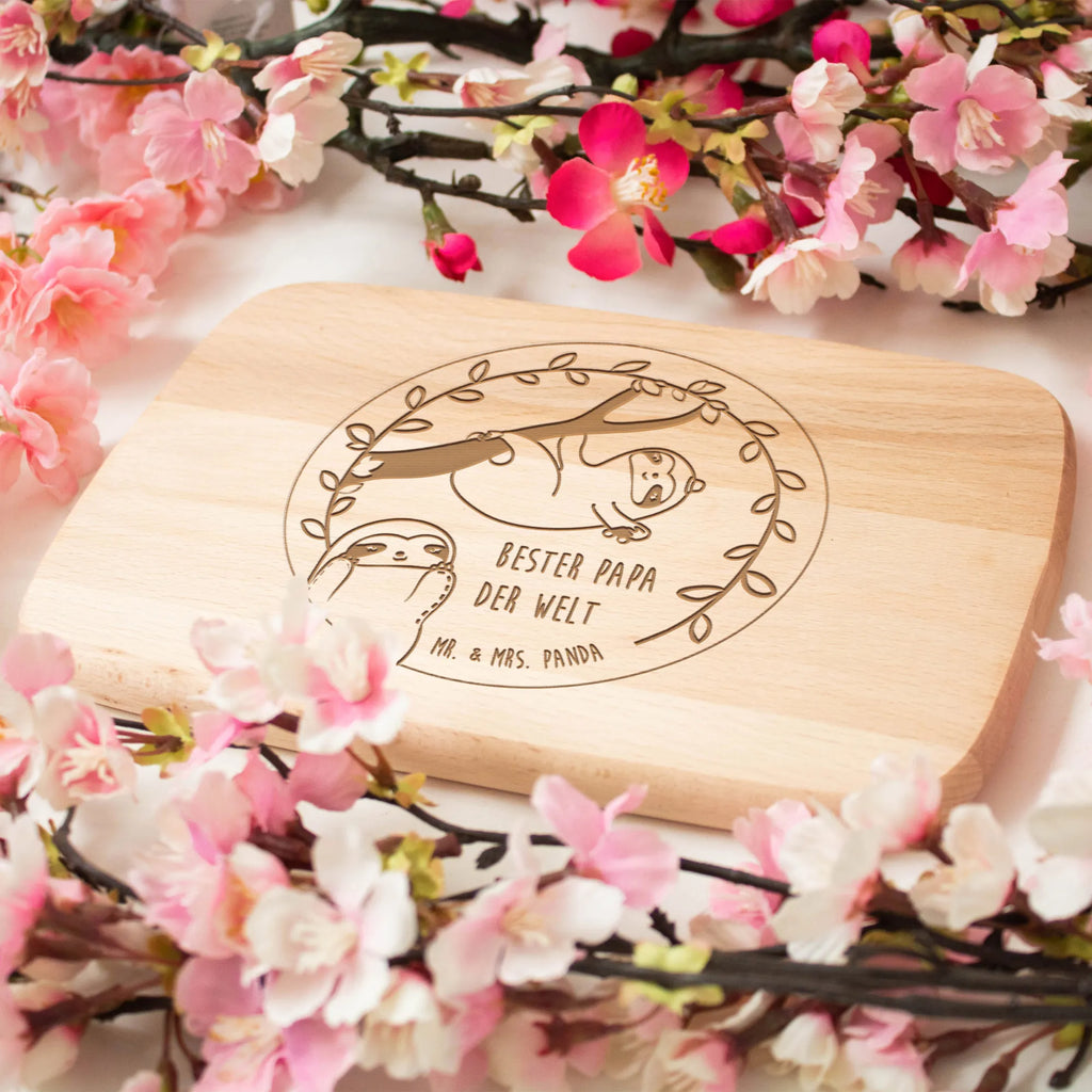 Frühstücksbrett Faultier Papa Holzbrett, Frühstücksbrett, Frühstücksbrettchen, Schneidebrett, Küchenbrett, Schneidebrett Holz, Familie, Vatertag, Muttertag, Bruder, Schwester, Mama, Papa, Oma, Opa, Vater, Paar Familie, Sohn, Liebe, Geburtstag, Tochter, Weihnachten, Geschenk