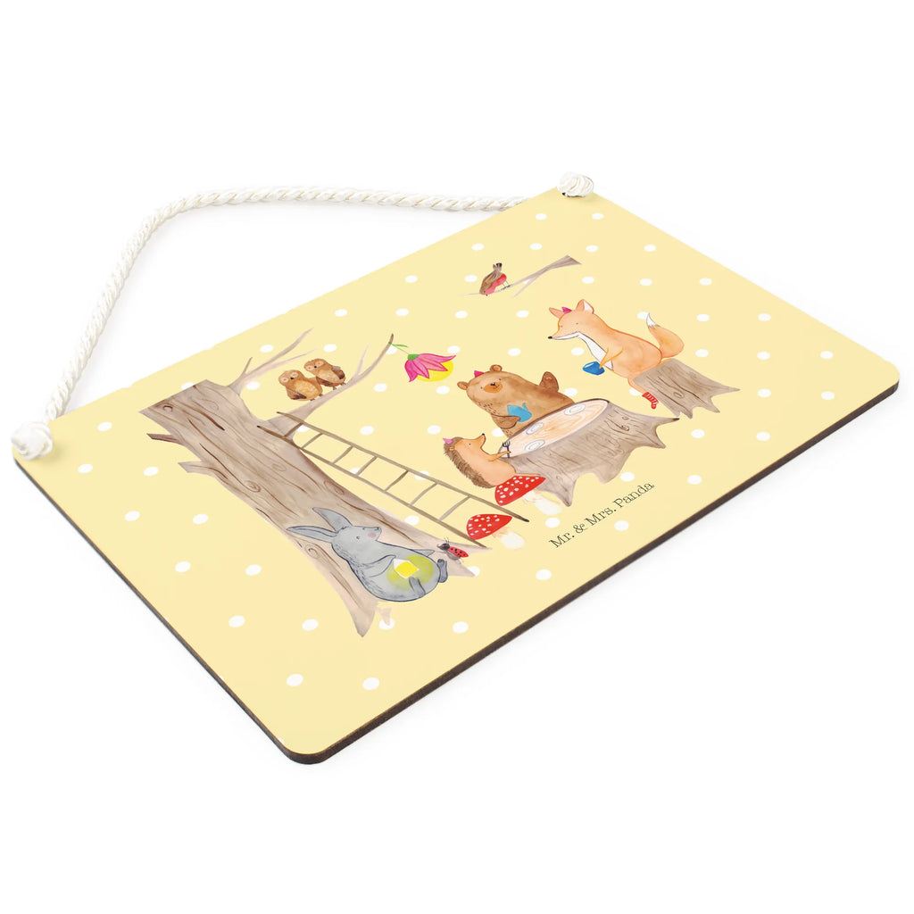 Decorative sign forest animals picnic small animals, cute, funny, cute animal motives, hand drawn, small world, funny sayings, good mood, happy, gifts, gift ideas, special gifts, animal lover, card, forest, forest animals, squirrel, hedgehog, picnic, fox, hare, mouse