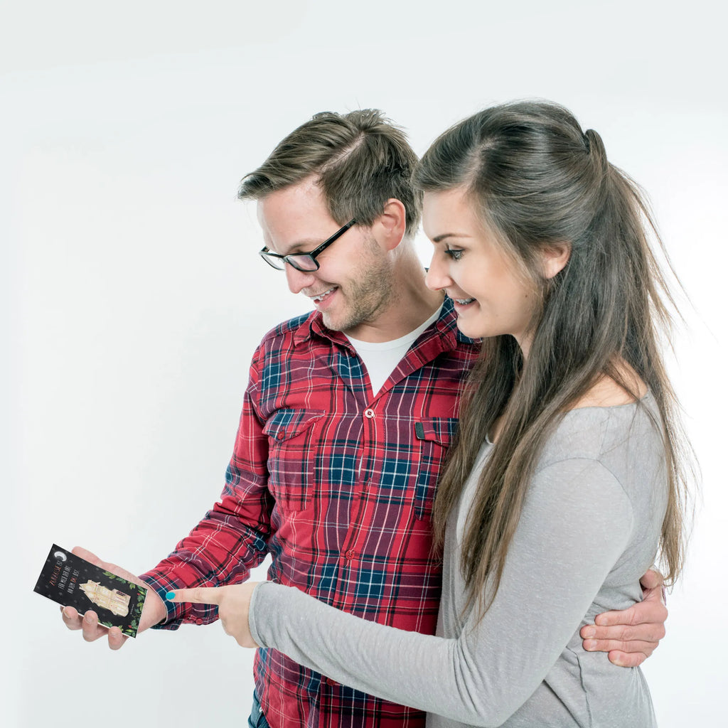 Postcard Gingerbread House paper, card, gift card, letter, invitation, invitation card, Postcard, postcards, gift, Winter, Christmas, Christmas time, snow