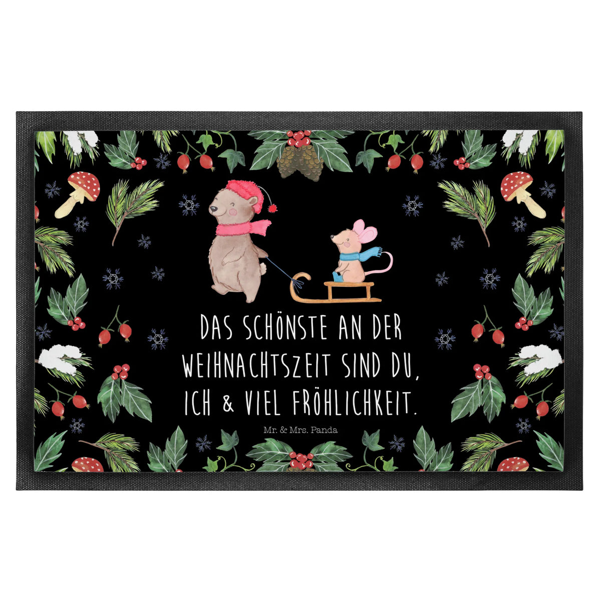 Fußmatte Bär und Maus Schlitten Gummi-Fußmatte, Bodenvorleger, Sauberlaufmatte, außenmatte, matte haustür, Vorleger, abstreifer, Schmutzfangteppich, hausmatte, Haustürmatte, Schmutzfänger, Schmutzmatte, Eingangsteppich, Türmatte, bodenmatte, Schmutzfangmatte, Fußabtreter, Türvorleger, flurmatte, Fußabstreifer, Gummimatte, Fussmatte, Schuhabstreifer, Abtreter, fußmatte, Eingangsmatte, teppichmatte, Outdoor-Matte, Abtretmatte, Weihnachten, Winter, Weihnachtsdeko, Nikolaus, Advent, Heiligabend, Wintermotiv