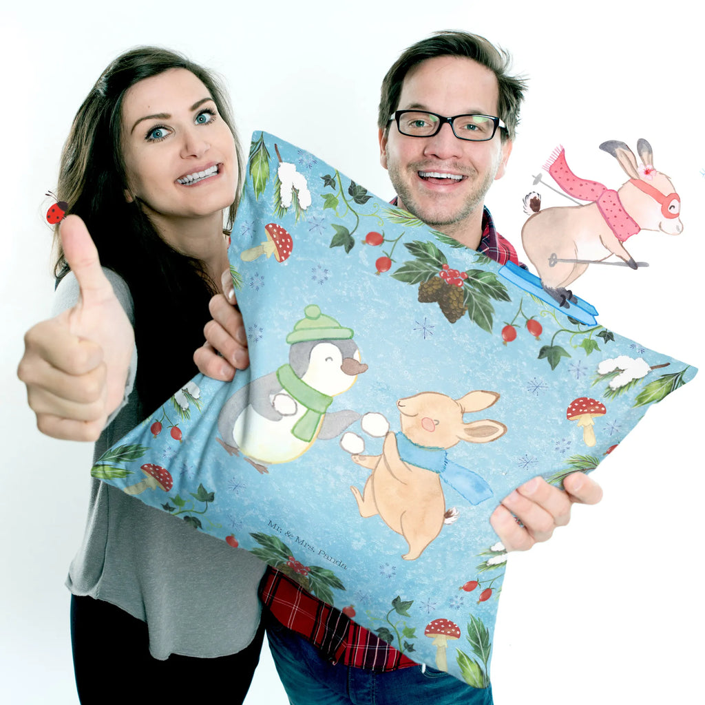 40x40 poduszka Pingwin królik Bitwa na śnieżki Sofakissen, Zierkissen, Kissen 40x40 Waschbar, sofakissen, Kissen 40x40, Sofakissen 40x40, Kopfkissen, Couchkissen, Dekokissen, Kissenhülle 40x40, Dekokissen Sofa, Kissen, Kopfkissen 40x40, Kissenbezüge, Dekokissen 40x40, Kissenhülle, Motivkissen, Kissenbezug 40x40, sitzkissen, Winter, Weihnachten, Weihnachtsdeko, Nikolaus, Advent, Heiligabend, Wintermotiv