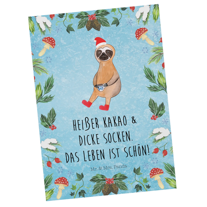 Pocztówka leniwiec kakao