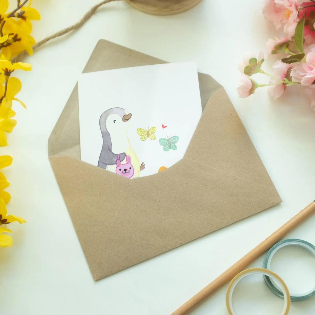 Greetings card penguin looking for eggs greeting card, birthday card, invitation card, folding card, wedding card, Easter, Easter bunny