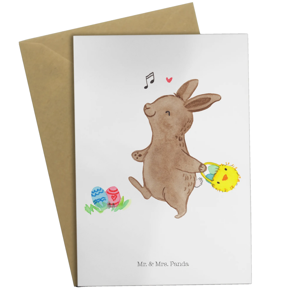 Greetings card Rabbits looking for eggs greeting card, folding card, invitation card, birthday card, wedding card, Easter, Easter bunny