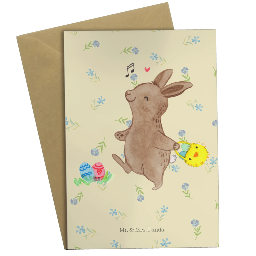 Greetings card Rabbits looking for eggs greeting card, folding card, invitation card, birthday card, wedding card, Easter, Easter bunny