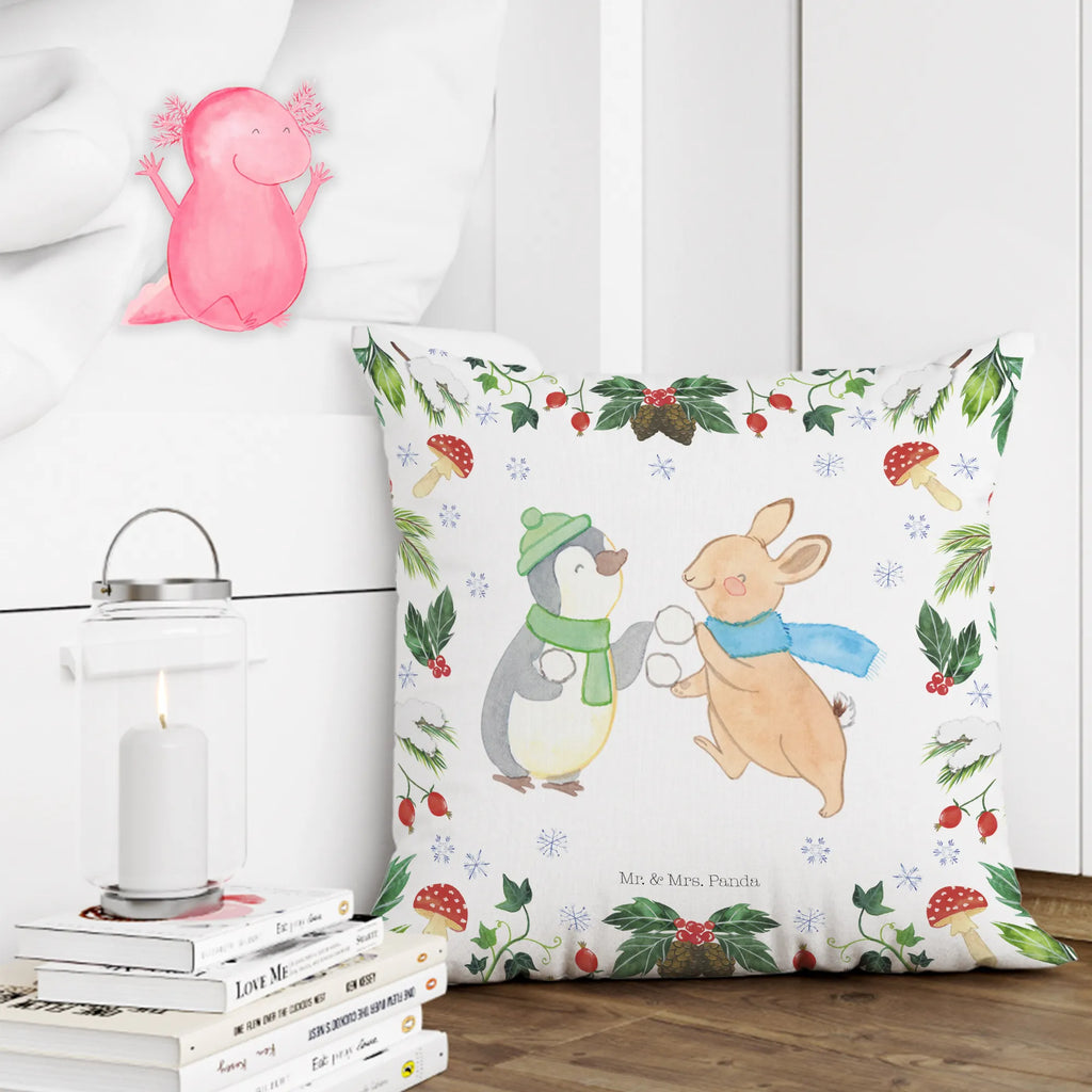 40x40 poduszka Pingwin królik Bitwa na śnieżki Sofakissen, Zierkissen, Kissen 40x40 Waschbar, sofakissen, Kissen 40x40, Sofakissen 40x40, Kopfkissen, Couchkissen, Dekokissen, Kissenhülle 40x40, Dekokissen Sofa, Kissen, Kopfkissen 40x40, Kissenbezüge, Dekokissen 40x40, Kissenhülle, Motivkissen, Kissenbezug 40x40, sitzkissen, Winter, Weihnachten, Weihnachtsdeko, Nikolaus, Advent, Heiligabend, Wintermotiv