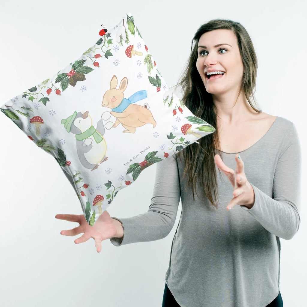 40x40 poduszka Pingwin królik Bitwa na śnieżki Sofakissen, Zierkissen, Kissen 40x40 Waschbar, sofakissen, Kissen 40x40, Sofakissen 40x40, Kopfkissen, Couchkissen, Dekokissen, Kissenhülle 40x40, Dekokissen Sofa, Kissen, Kopfkissen 40x40, Kissenbezüge, Dekokissen 40x40, Kissenhülle, Motivkissen, Kissenbezug 40x40, sitzkissen, Winter, Weihnachten, Weihnachtsdeko, Nikolaus, Advent, Heiligabend, Wintermotiv