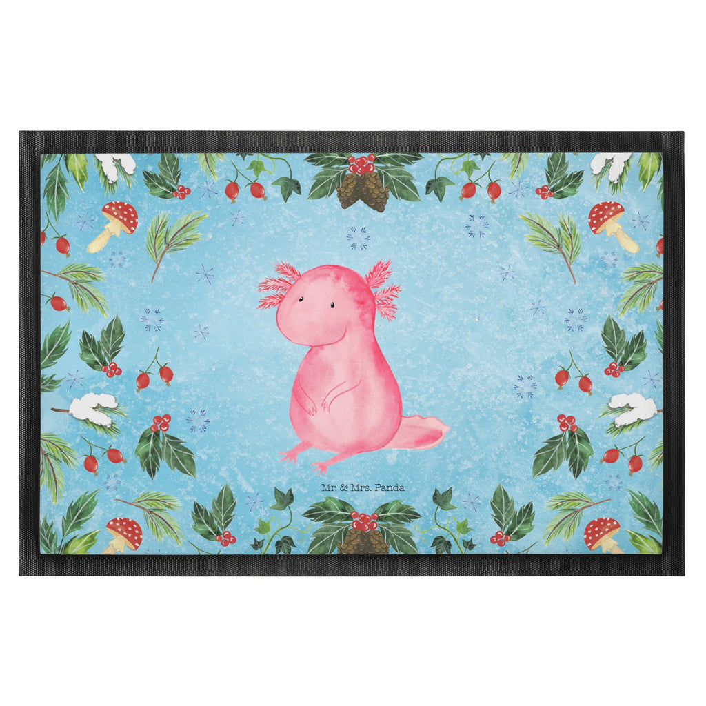 Fußmatte Axolotl Glücklich außenmatte, Türmatte, schmutzfangmatten, türmatten, Eingangsmatte, Schmutzfangteppich, matte haustür, flurmatte, Abtretmatte, Fußabtreter, Haustürmatte, Sauberlaufmatte, Schmutzfangmatte, Schuhabstreifer, Fussmatte, Türvorleger, Abtreter, Eingangsteppich, sauberlaufmatten, hausmatte, abstreifer, Schmutzfänger, fußmatte, Fußmatten, Fußabstreifer, Schmutzmatte, Weihnachten, Wintermotiv, Heiligabend, Advent, Nikolaus, Weihnachtsdeko, Winter