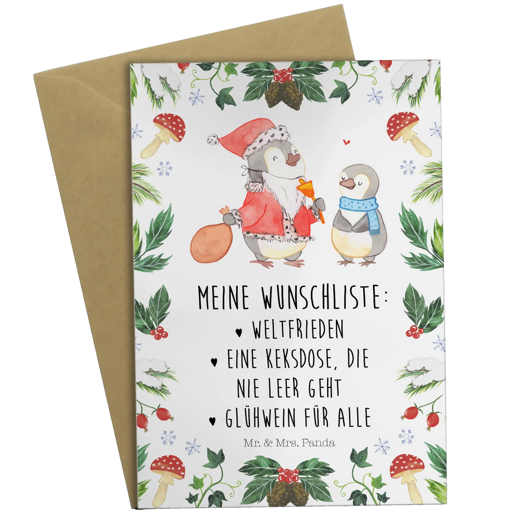 Greetings card penguin wish list osterkarte, firmungskarte, Motivkarte, einladungskarten, kommunionskarte, vatertagskarte, jubiläumskarte, Glückwunschkarte, genesungskarte, abiturkarte, Grußkarten, Grußkarte, valentinstagskarte, osterkarten, Klappkarte, spruchkarte, babykarte, Beileidskarte, hochzeitskarten, weihnachtskarten, glückwunschkarten, dankeskarten, neujahrskarte, Weihnachten, Winter, Weihnachtsdeko, Nikolaus, Advent, Heiligabend, Wintermotiv