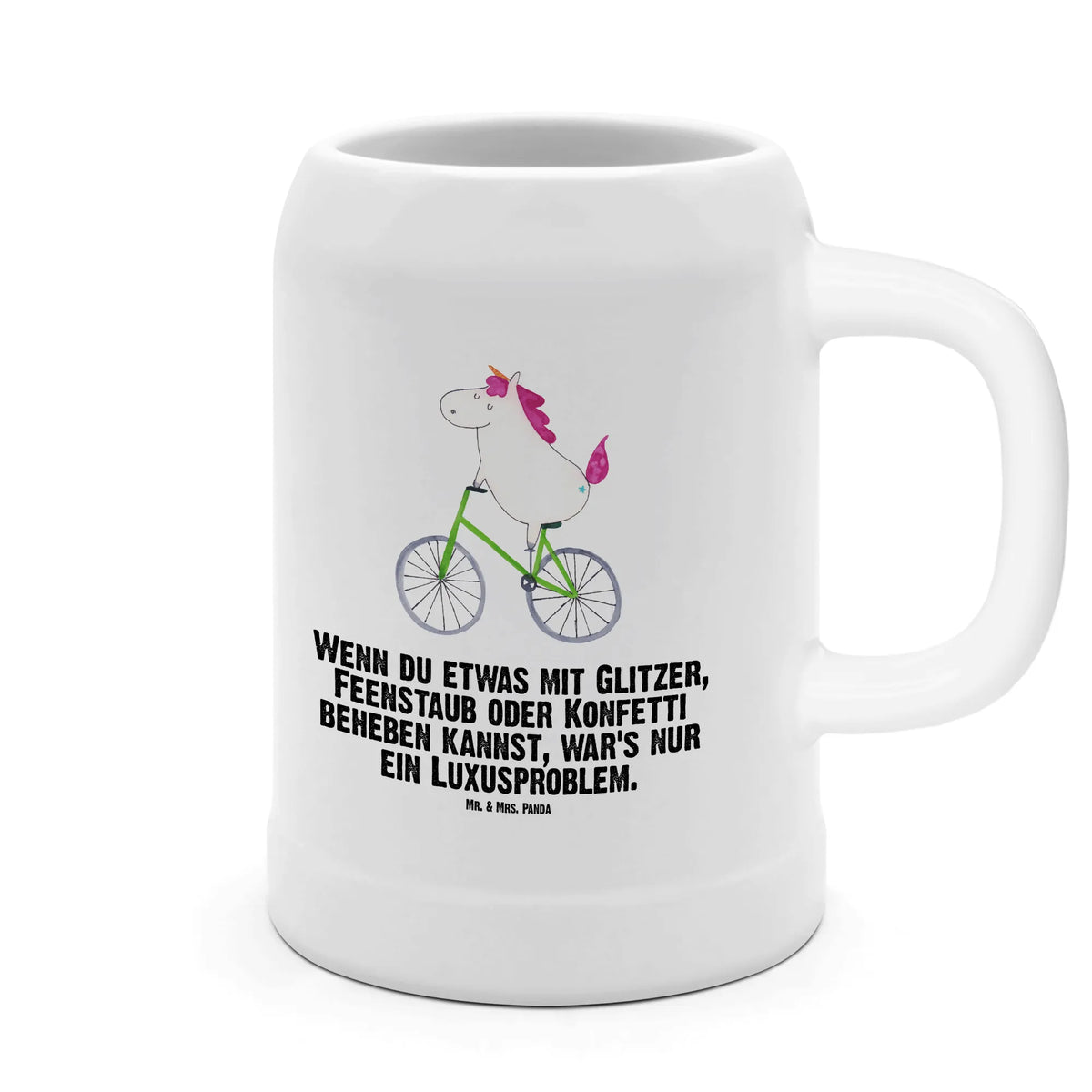 Kufel piwny Jednorożec Rowerzysta Jednorożec, jednorożce, dekoracje jednorożca, jednorożec