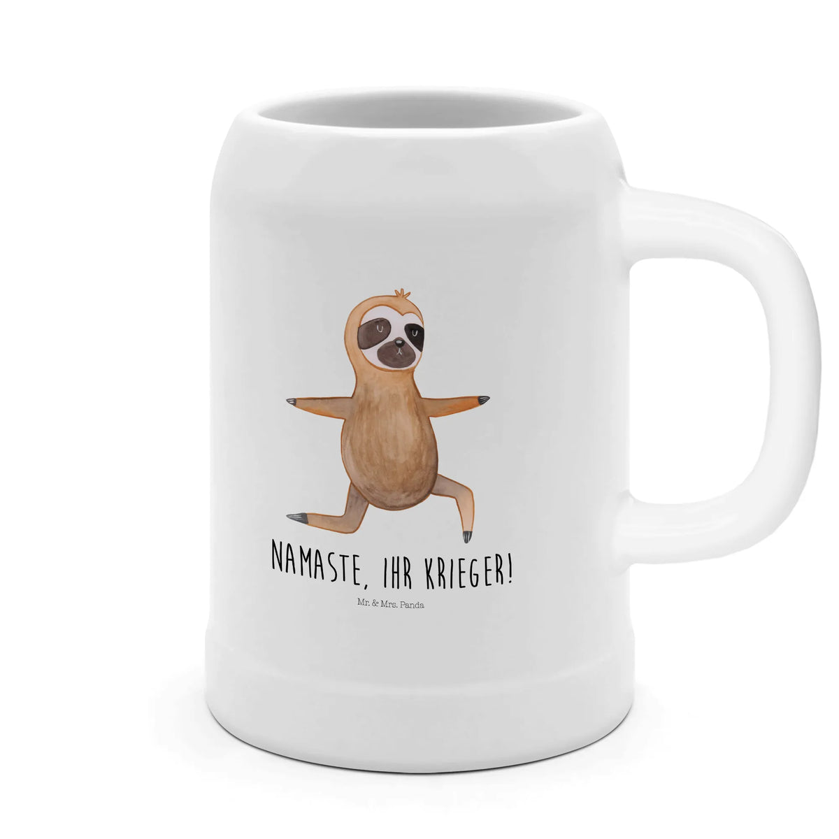 Beer mug sloth yoga Steinzeugkrug, Bier Seidel, Seidel, Humpen, Krug, Steingutkrug, Tonkrug, Bierhumpen, Steinbierkrug, Bier Humpen, Keramikkrug, Steinkrug, Mr. & Mrs. Panda Bierkrug, Trinkkrug, Bierbecher, Faultier, Faultier Deko, Faultier Geschenk, Entspannung, Faultiere, Yoga, Krieger, Yogaübungen, Namaste, Atmung, Lieblingstier, faul, Gelassenheit, Meditation