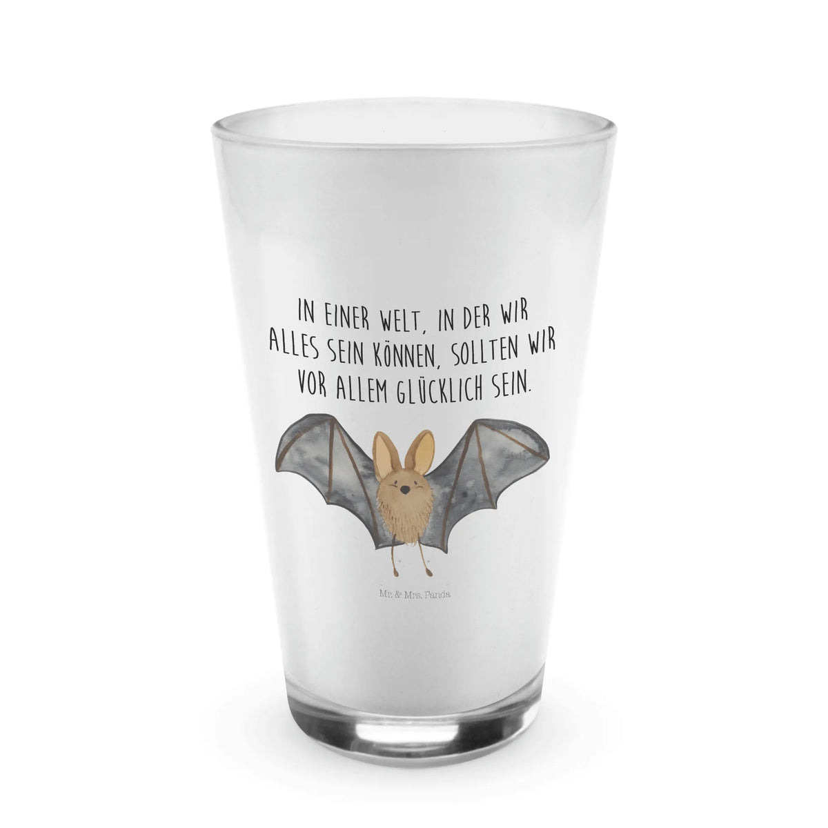 Glass bat wing cute, card, cute animal motives, hand drawn, gift ideas, funny sayings, gifts, good mood, special gifts, animal lover, small animals