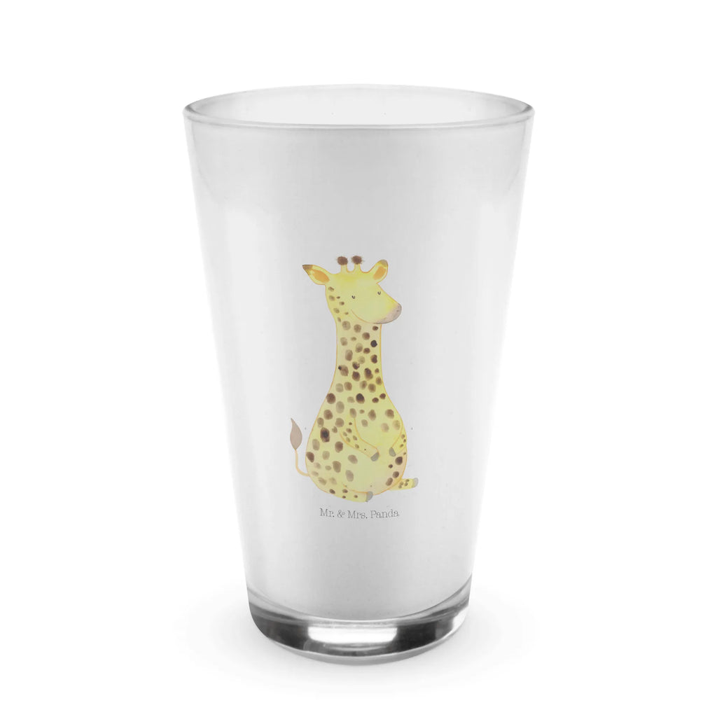 Glass giraffe Satisfied Trinkglas, Cocktailglas, smoothie glas, Latte Macchiato Glas, becher glas, milchkaffee glas, eistee glas, Glasbecher, eiskaffeeglas, cappuccinoglas, Longdrinkglas, Wasserglas, Saftglas, Glas, kaffeeglas, Trinkbecher Glas, Teeglas, Limonadenglas, Afrika, Wildtiere, Glück, Zufrieden, Abenteuer, Giraffe