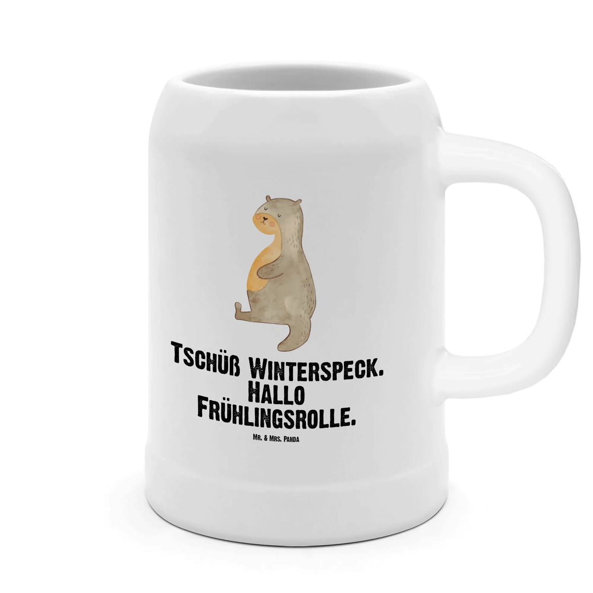 Beer mug otter Belly Steinbierkrug, Mr. & Mrs. Panda Bierkrug, Steinzeugkrug, Steinkrug, Seidel, Keramikkrug, Humpen, Bierbecher, Bierhumpen, Steingutkrug, Tonkrug, Bier Humpen, Trinkkrug, Bier Seidel, Krug, Otter, Fischotter, Seeotter, Otter Seeotter See Otter