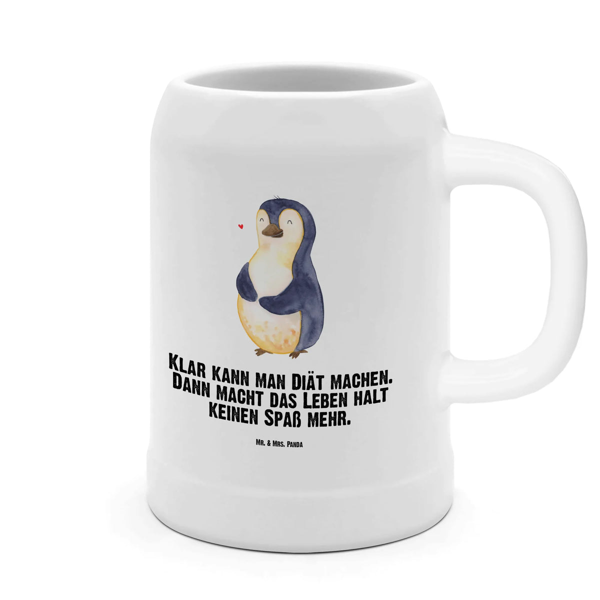 Beer mug Penguin diet Steingutkrug, Seidel, Bierbecher, Humpen, Mr. & Mrs. Panda Bierkrug, Bier Seidel, Steinkrug, Steinzeugkrug, Bier Humpen, Krug, Steinbierkrug, Bierhumpen, Tonkrug, Trinkkrug, Keramikkrug, Pinguin, Abnehmen, Motivation, Gewicht, Selbstliebe, Körperliebe, Abspecken, Pinguine, Selbstrespekt, Diät
