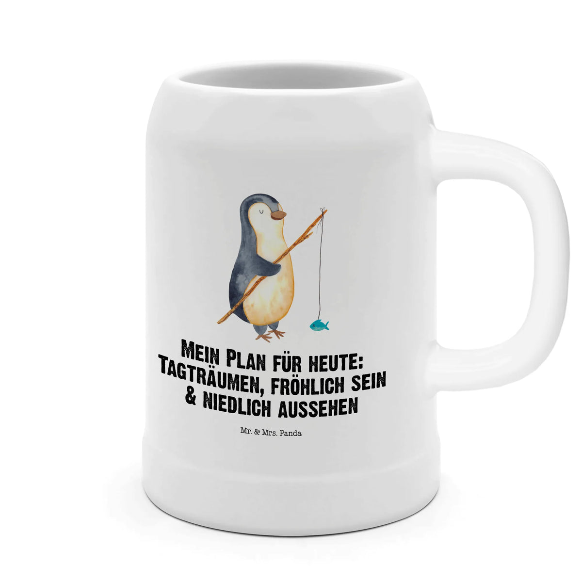Bierkrug Pinguin Angler Steinkrug, Steingutkrug, Bier Humpen, Steinbierkrug, Humpen, Bierhumpen, Seidel, Krug, Mr. & Mrs. Panda Bierkrug, Keramikkrug, Trinkkrug, Steinzeugkrug, Bier Seidel, Bierbecher, Tonkrug, Pinguin, Pinguine, Angeln, Angler, Geschenk, Neustart, Plan, Motivation, Tagträume, Freundinnen, Geschenkidee, Wochenende, Tagesplan, Hobby, Urlaub, Planer