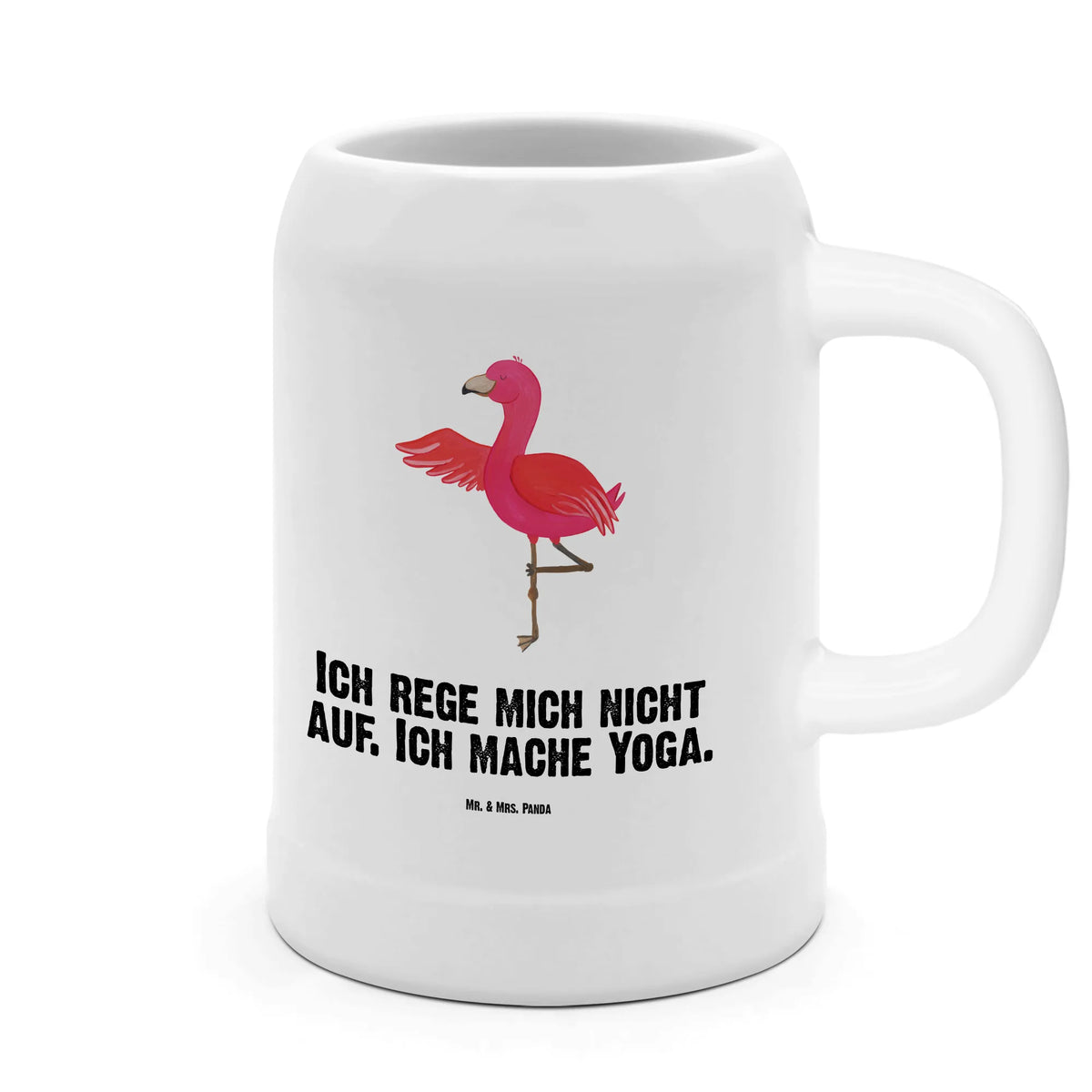 Beer mug flamingo yoga Flamingo, pink, pink bird, bird of paradise, red, flamingo decoration, gift pink, gifts, gift idea, children, adults, girls, flamingo fans, summer, vacation, sea, unusual gifts in pink, pink gifts, girls gifts, small gifts, Caribbean feeling, funny sayings, yoga, namaste, deep relaxation, yoga exercise, anger, bird, mindfulness, agitation, relaxation