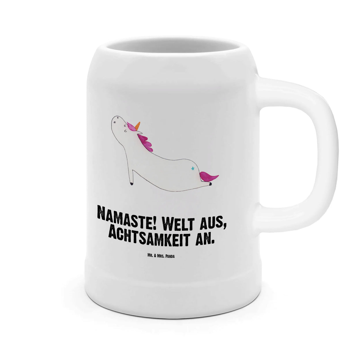 Bierkrug Einhorn Yoga Steinbierkrug, Bierbecher, Tonkrug, Bierhumpen, Mr. & Mrs. Panda Bierkrug, Steingutkrug, Humpen, Trinkkrug, Steinzeugkrug, Seidel, Bier Seidel, Krug, Bier Humpen, Steinkrug, Keramikkrug, Unicorn, Einhorn, Einhörner, Einhorn Deko, Joga, Süß, Yogamatte, Sport, Witzig, Yoga, Lustig, Achtsamkeit, Entspannung, Namaste
