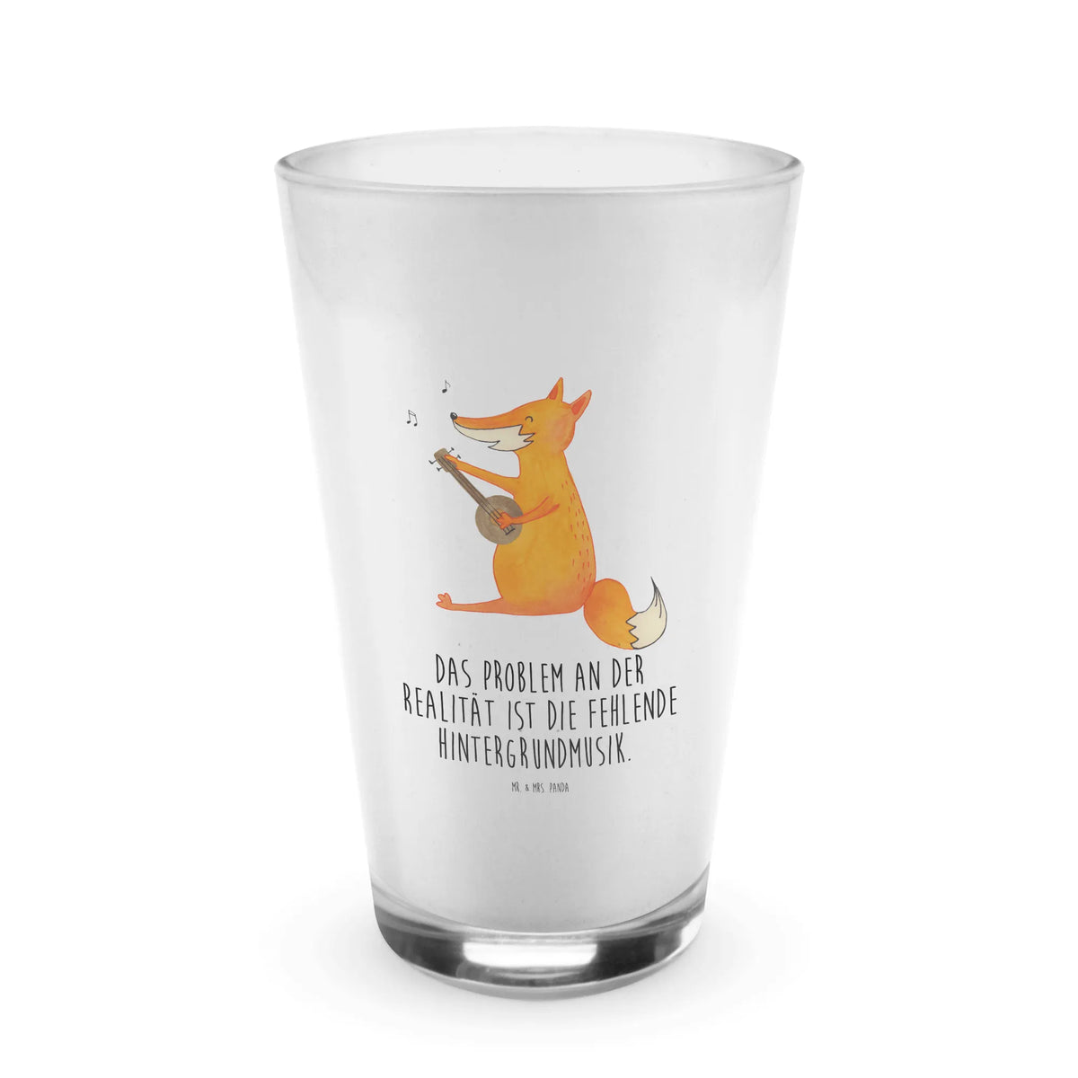 Szkło Lis gitara Trinkbecher Glas, cappuccinoglas, milchkaffee glas, Cocktailglas, Eiskaffee Glas, Glas, smoothie glas, eistee glas, Cocktail Glas, cappuccino glas, Trinkglas, eiskaffeeglas, kaffeeglas, Glasbecher, Limonadenglas, Teeglas, Saftglas, Longdrink Glas, becher glas, Wasserglas, Latte Glas, Kaffee Glas, bar glas, Longdrinkglas, Latte Macchiato Glas, Fuchs, Füchse, Musikerin, Gitarre, Musik Spruch, Sänger, Sängerin, Geschenk Musiker