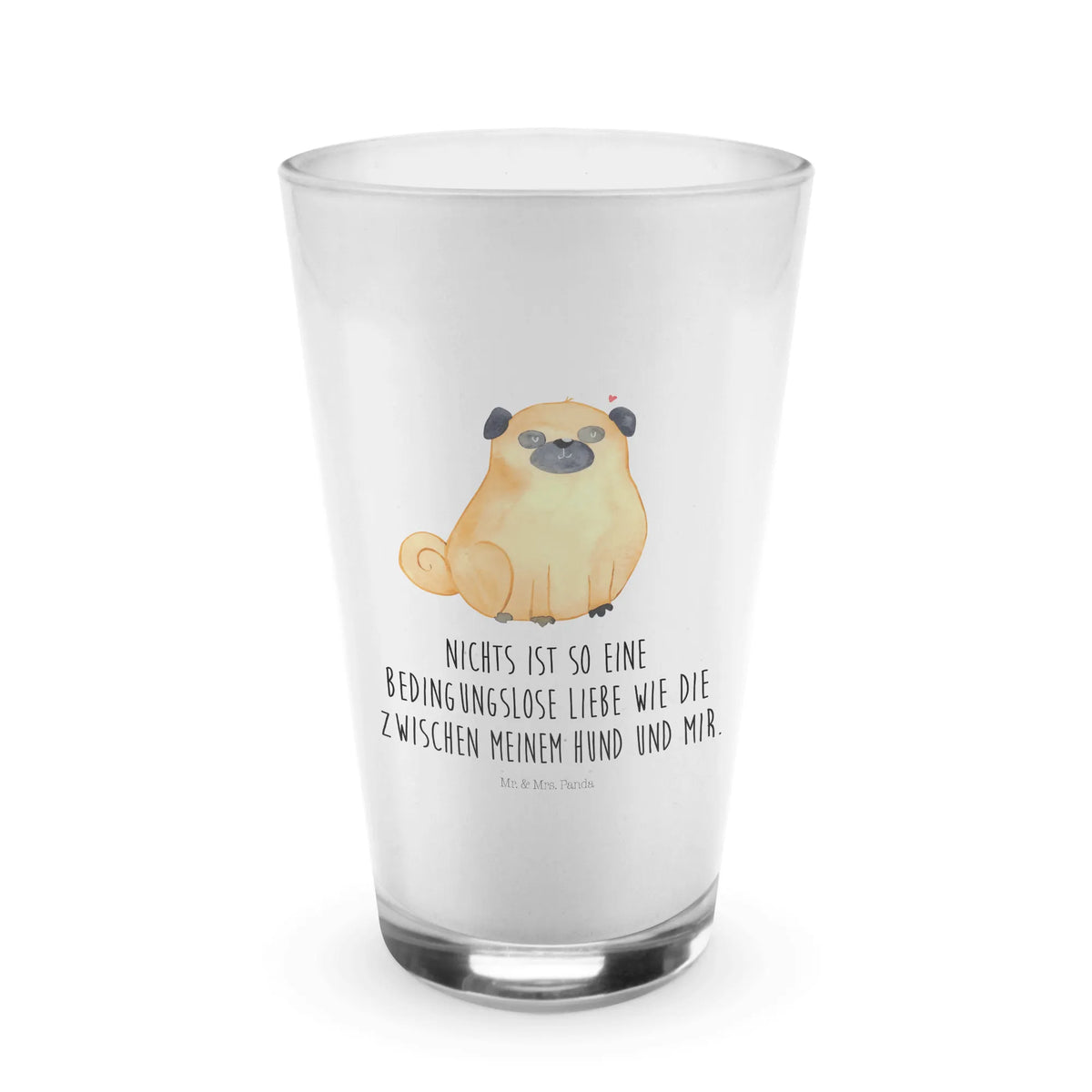 Szkło Mops Latte Glas, Saftglas, cappuccino glas, eiskaffeeglas, smoothie glas, Eiskaffee Glas, Teeglas, cappuccinoglas, Limonadenglas, Glas, Trinkglas, Latte Macchiato Glas, milchkaffee glas, Cocktail Glas, kaffeeglas, Kaffee Glas, Cocktailglas, becher glas, Longdrink Glas, bar glas, Longdrinkglas, Glasbecher, eistee glas, Trinkbecher Glas, Wasserglas, Hund, Hunderasse, Hundebesitzer, Hundemotiv, Haustier, Tierliebhaber, Sprüche, Mops, Hundeliebe, Liebe