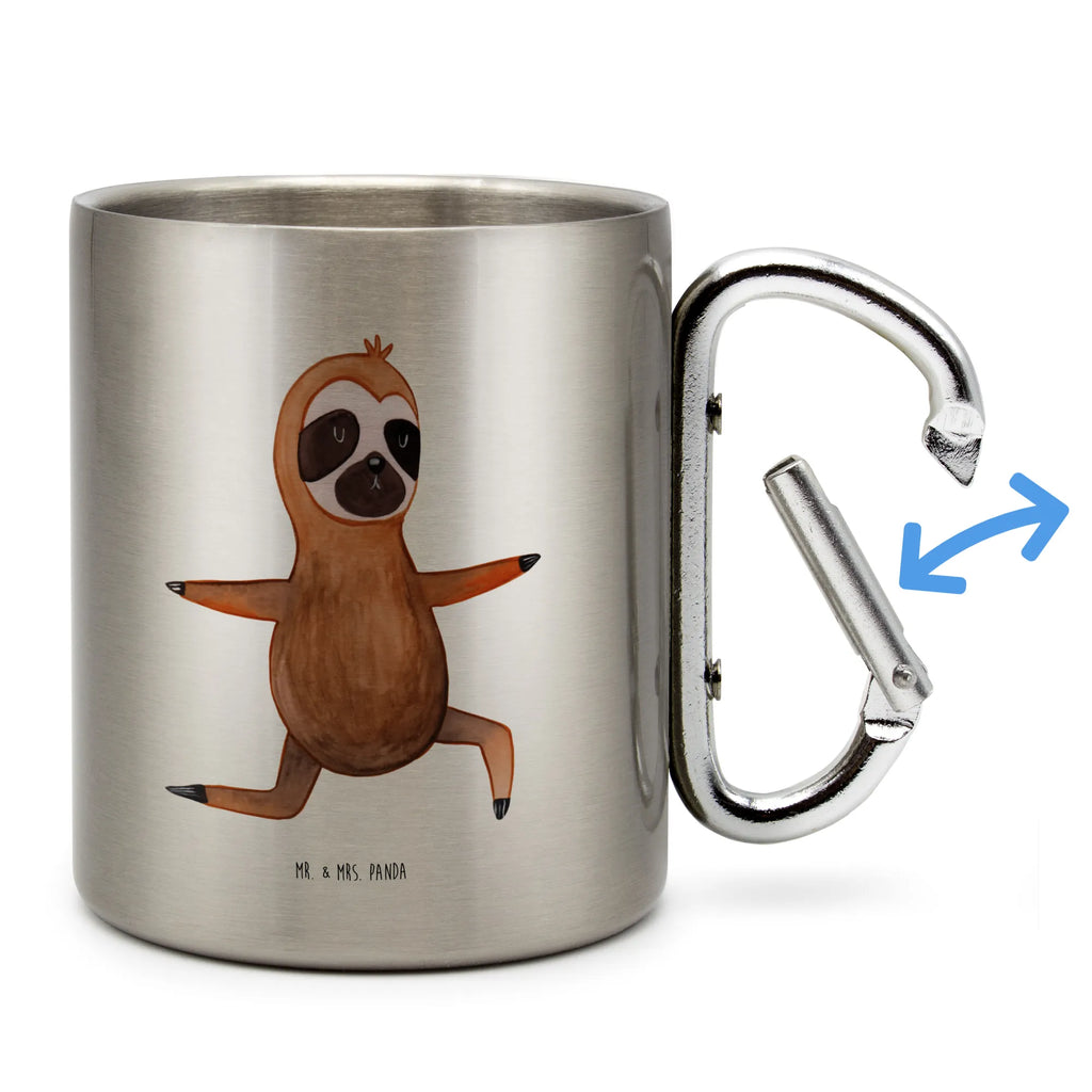 Stainless steel mug sloth yoga Sloth, sloth, trend animal, yoga, lazy, warrior, yoga exercises, namaste, favorite animal